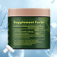 HDK NAD+ Advanced Capsules 1000mg Liposomal avec Trans-Resveratrol 60 Comprimés Énergie Cellulaire Soutien à l'Âge Sain OEM ODM