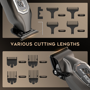 Tondeuse à <span class=keywords><strong>barbe</strong></span> électrique sans fil professionnelle rechargeable, <span class=keywords><strong>kit</strong></span> de coupe de cheveux, rasoir à grille, pour usage domestique et extérieur - Product Image 5