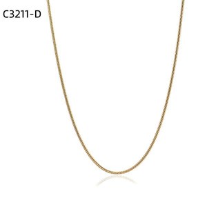 Amy Amy Fashion <b>Snake</b> <b>Chain</b> Necklace <b>Silver</b> Plated Stainless Steel Minimalist Daily Wear Women's Jewelry Gift C3211 - Product Image 2