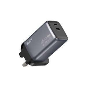 GaN 65W PD PPS QC 3.0 USB C <span class=keywords><strong>Chargeur</strong></span> rapide pour ordinateur portable Adaptateur de voyage compact <span class=keywords><strong>avec</strong></span> prise UK AU Compatible <span class=keywords><strong>avec</strong></span> <span class=keywords><strong>Mac</strong></span> <span class=keywords><strong>Samsung</strong></span> iPhone iPad - Product Image 1