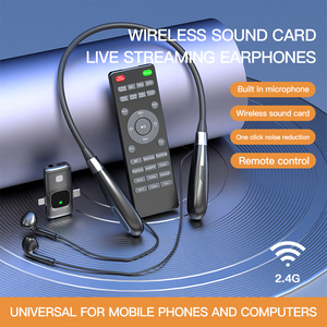 Wireless Sound Card Live Streaming Earphones Studio Echo Sound Card <strong>Recording</strong> Audio <strong>Interface</strong> Remote Mixer for <strong>PC</strong> Android Iphone - Product Image 2
