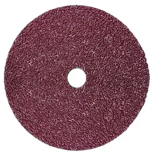 Couleur rouge 7 "oxyde D'aluminium disque de fibres abrasives pour le meulage P24-P120 échantillon gratuit