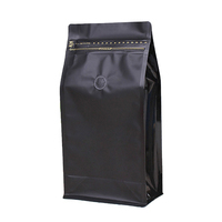 Eco Friendly Kraft Flat Bottom Paper Custom Printed Packing Biodegradable Compostable Bean Valve Packaging Coffee Bag