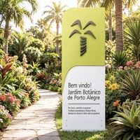 Panneaux publicitaires extérieurs personnalisés de haute qualité, imperméables, pour les signalétique directionnelle dans les centres commerciaux et autres lieux.