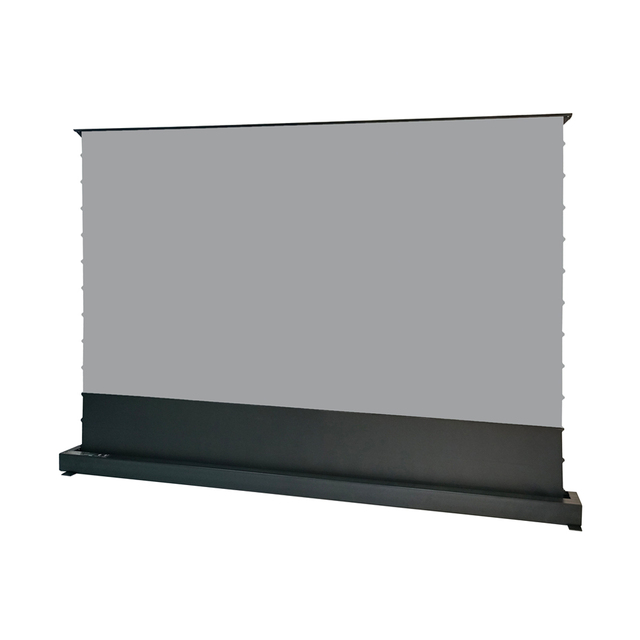 72-150'' Inch Electric Floor Rising Projection Screen Alr Floor Standing Motorized Tab Tension 4K HD Projector Screen