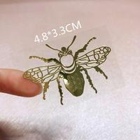 Logo doré imprimé personnalisé pressé 3d étiquette métal transparent transfert UV autocollant