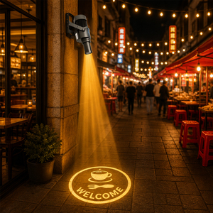 IP67 Waterproof LED Gobo Logo <b>Projector</b> Advertising <b>Light</b> With 4 Key Remote for Storefront Cafe Shop - Product Image 4
