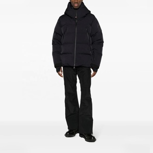 Vente en gros Veste bouffante à capuche décontractée pour hommes avec logo personnalisé Fabricants Vêtements d'extérieur de marque Veste en duvet de luxe pour l'hiver pour hommes - Product Image 2