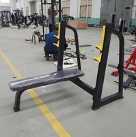 Rack de musculation pour haltérophilie, banc de musculation plat avec machine à charge de plaques, banc de musculation pour presse