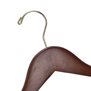 Perchas de <span class=keywords><strong>madera</strong></span> de primera calidad personalizadas para el hogar pantalón y falda de <span class=keywords><strong>madera</strong></span> de cerezo colgador de <span class=keywords><strong>ropa</strong></span> ahorro de espacio con Clips - Product Image 5