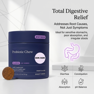 Probiotiques pour chiens à mâcher : Santé intestinale et immunitaire, Enzymes digestives, Multivitamines, Glucosamine, Chondroïtine, Oméga-3 – Compléments à mâcher souples - Product Image 4