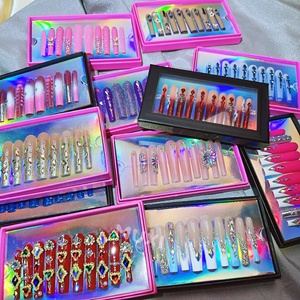 Vente en gros <span class=keywords><strong>Ongles</strong></span> en <span class=keywords><strong>acrylique</strong></span> faits à la main Nouvelle arrivée <span class=keywords><strong>Gel</strong></span> Polonais Carré <span class=keywords><strong>Ongles</strong></span> Artificiels Trapèze Appuyez sur <span class=keywords><strong>Ongles</strong></span> Brillant Réutilisable - Product Image 1