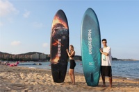 Planche de paddle gonflable de luxe 11 pieds en PVC renforcé pour le surf et les activités nautiques