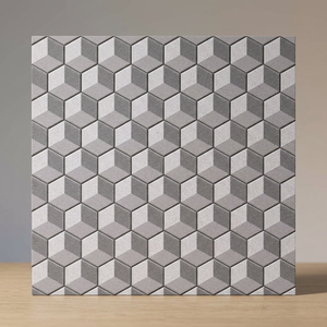 Modern 3D Marble Look 30x30cm Digital Ceramic Glazed Floor Tiles Gray Bedroom Interior Design - Product Image 5