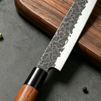 Couteaux à pain Meiji très vendus, couteau à sashimi et sushi, acier 3cr13 écologique avec manche en bois de rose et nylon, épaisseur 3 mm