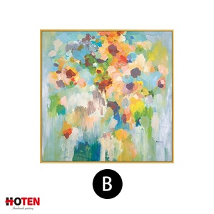 Arte Floral abstracto con purpurina para pared, lienzo, estampado hecho a mano, flores decorativas para el hogar, pinturas al óleo - Product Image 4