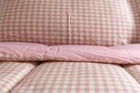 Ensemble de literie tout-en-un pour camping-car, coton biologique, couette à carreaux zippée, drap-housse et 2 taies d'oreiller, ensemble de literie pour camping-car