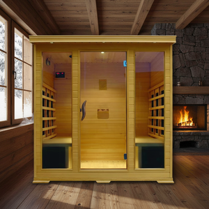 Sauna de Infrarrojos Lejanos para Interiores, Modelo Nuevo OEM, para 1-4 Personas, Sauna Seca Casera con Terapia de Luz Roja - Product Image 2