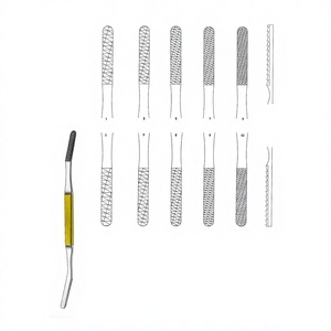 Juego de 5 raspadores nasales Fomon de 20.5 cm / 8 pulgadas, angulados, con inserciones de carburo de tungsteno TC para dar forma y remodelar precisamente los huesos nasales - Product Image 1