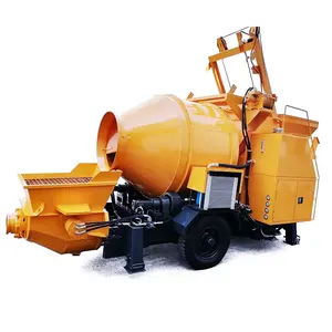 China Factory Concrete Mixer Pump Truck Supplier Mixer Concrete Pump Machine Diesel Concrete Mixer with Pump