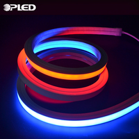 Les lampes au néon flexibles led rgb, lumière de corde, lumière de bande fluo flexible 12v
