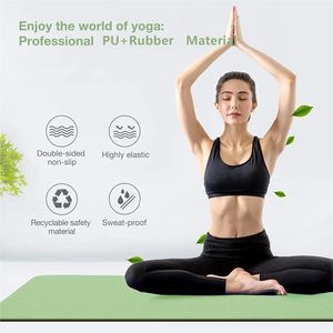 Fabricante de Tapetes de Yoga Ecológicos, Tapete de Yoga de Fitness de 4.5 mm, Impresión Personalizada, Tapete de Yoga Duradero de Caucho Natural PU - Product Image 2