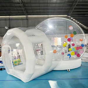 Maison bulle gonflable transparente en PVC pour le camping en extérieur, type 'Shopping mall drainage punch-in', épaissie - Product Image 6