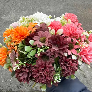 Fleurs artificielles en tissu 32 cm, faites à la main, marguerites modernes de haute qualité, décoration intérieure, remise de diplôme, fête des mères, Saint-Valentin, mariage - Product Image 4