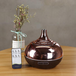 Diffuseur d'arômes électrolytique YX-150 0,5 L, design grain de bois, télécommande, humidificateur de bureau domestique, type brume - Product Image 2