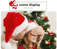 High-End Plüsch Weihnachts mütze Weihnachts dekoration Ornament Weihnachts mann Custom Hat Großhandel