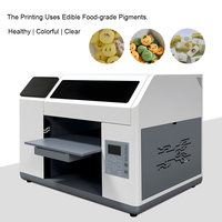 Nueva Máquina de Impresión de Pasteles, Pan y Galletas para Cumpleaños, Impresora de Inyección de Tinta Comestible de Baja Potencia de 60W, Impresora Plana A3 para Alimentos