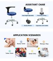 Ensemble complet de fauteuil dentaire électrique avec compresseur d'air et lampe LED, unité de traitement dentaire en cuir PU à vendre