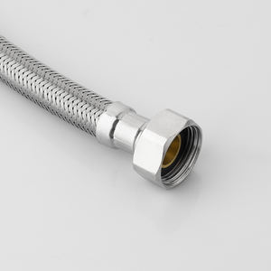 工場厨房用モダンフレキシブルステンレス鋼編組1/2インチ水道ホースユニバーサルトイレエルボ継手蛇口供給コネクター - Product Image 3