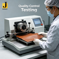 Jemery Silicone Leather Material Factory Testing Lab Durability Waterproof Metallic Stretch Surface Quality Control High Quality