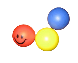 Puli vui màu vàng mặt cười PU Bóng Xốp lỗ thông hơi đồ chơi trẻ em bọt áp lực bóng - Product Image 3