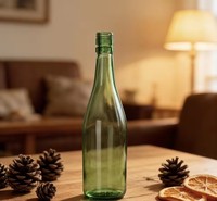Bouteille en verre Sishang 500 ml avec bec verseur en soie, emballage personnalisé, vente directe, conteneur de vin haut de gamme, durable et élégant
