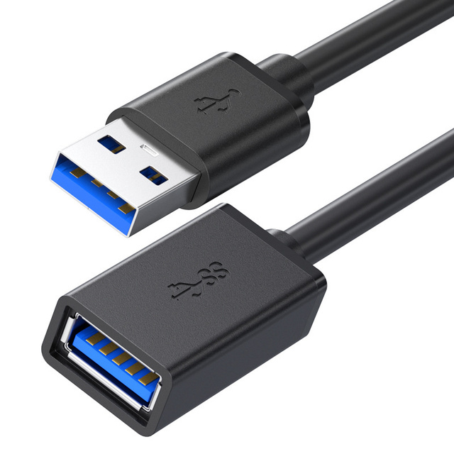 High-Speed 5Gbps USB 3.0 Type-A Male to Female Extension Cable Factory Wholesale Data Cable for Computer Use