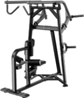 Appareil de fitness commercial pour tirage latéral : cible les muscles : Latissimus Dorsi, Teres Major, Trapèze inférieur - Product Image 2