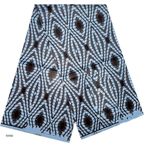 Tissus africains bio UNI/<span class=keywords><strong>Wax</strong></span> imprimé Ankara <span class=keywords><strong>Pagne</strong></span> <span class=keywords><strong>motif</strong></span> batik pour chemises et sacs Tissé Nouveau Coton ciré imprimé - Product Image 1