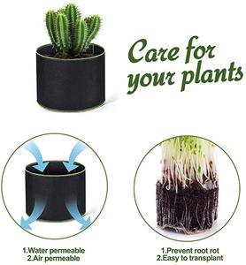 Sacs de culture en tissu géomantique, 7/10 gallons, 1/3/5/gallons, pour la plantation des <span class=keywords><strong>plantes</strong></span> - Product Image 2