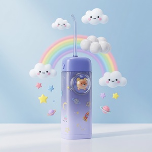 <span class=keywords><strong>Irrigador</strong></span> <span class=keywords><strong>Dental</strong></span> Portátil Mini para Niños con Diseño de Cohetes y Estrellas, Presión Suave, Carga USB - Product Image 1