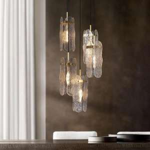 Lámpara colgante de techo de cristal de estilo moderno OEM lámpara de escalera lámpara de araña decorativa moderna artística - Product Image 1