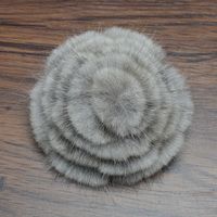 Broche en fourrure de vison faite à la main MWfur Fashion, pour vêtements, chaussures, femmes, broches en fourrure de vison, taille personnalisable