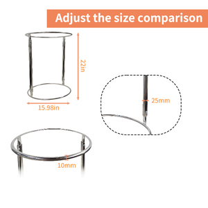 JH-Mech 406x406x560mm porta sacco della spazzatura regolabile in altezza e porta sacco della spazzatura in <span class=keywords><strong>metallo</strong></span> di grande capacità - Product Image 3