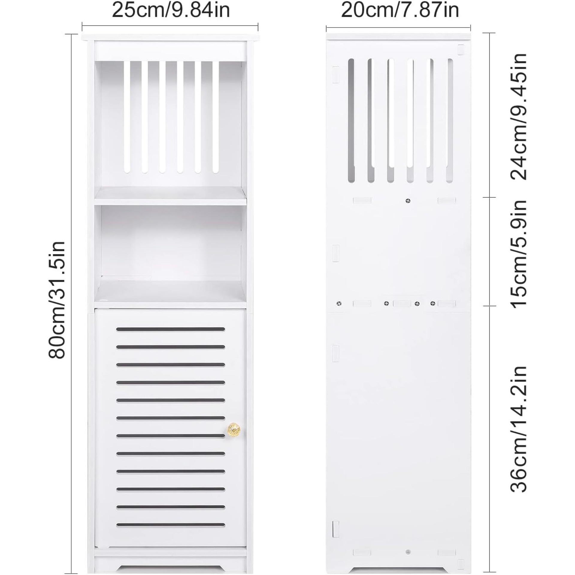 Minimalist narrow cabinet [single door, detachable] 80*25*20CM