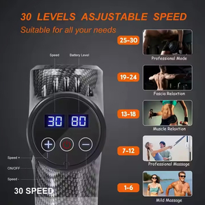 Top Bán Cơ Bắp Kích Thích Cơ Thể Massager Xung Massage Súng Không Dây Màn Hình LCD Cầm Tay Điện Massage Súng Fascia Mini - Product Image 6