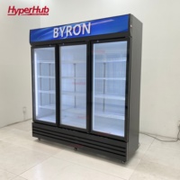 Réfrigérateur Commercial Personnalisé pour Boissons de Gym, Vitrine Réfrigérée 110V/220V avec Porte Vitrée, Refroidissement par Air, Réfrigérateur Statique pour Boissons