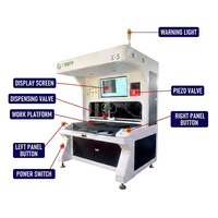 Machine de distribution automatique Vision avec alignement CCD, distributeur de colle, machine à goutter la résine pour étiquettes, haute précision pour l'artisanat d'étiquetage
