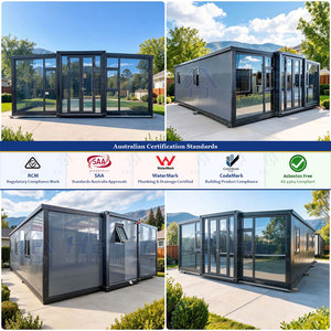 บ้านสำเร็จรูปแบบขยายได้มาตรฐานออสเตรเลีย ขนาด 20 ฟุต 40 ฟุต 1 2 3 4 5 ห้องนอน พร้อมห้องน้ำในตัว บ้านพักตากอากาศเคลื่อนย้ายได้ - Product Image 2