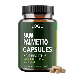 Saw Palmetto Supplément de prostate à haute efficacité Biotine Plusieurs minéraux Saw Palmetto Capsules pour le soutien des femmes et des hommes - Product Image 1